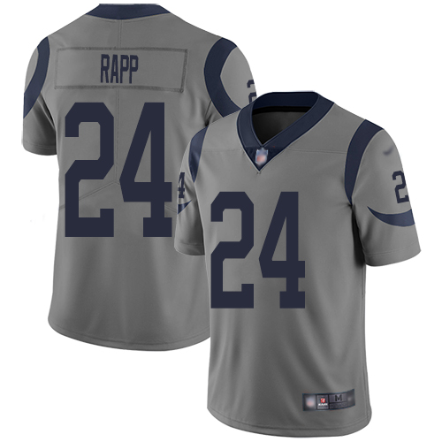 Los Angeles Rams Limited Gray Men Taylor Rapp Jersey NFL Football #24 Inverted Legend